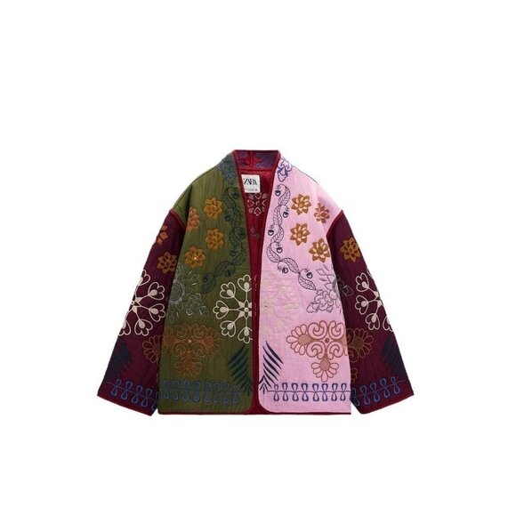 ZARA EMBROIDERED JACKET MULTICOLOURED SIZE M | 7521/053 - Picture 1 of 7